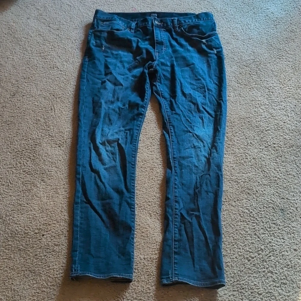 J.Crew The Driggs Mens Straight Leg Jeans Size 36 X32